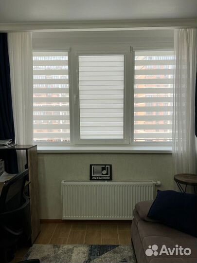 Рулонные шторы день ночь зебра Q7905-K2898