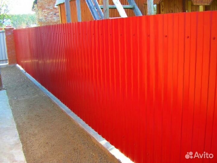 Забор из профнастила