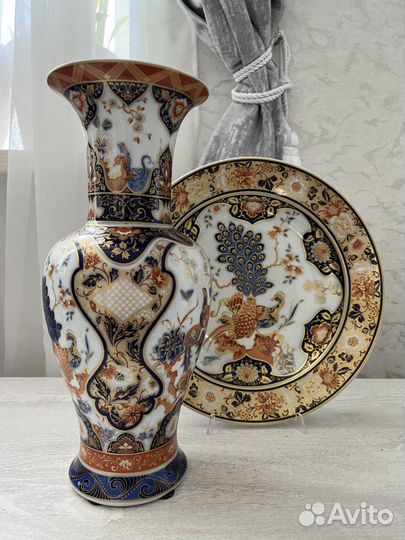 Ваза и блюдо Kaiser винтаж