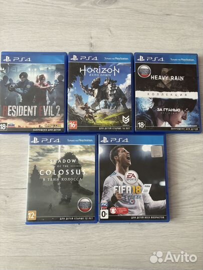 Игровые диски на ps4