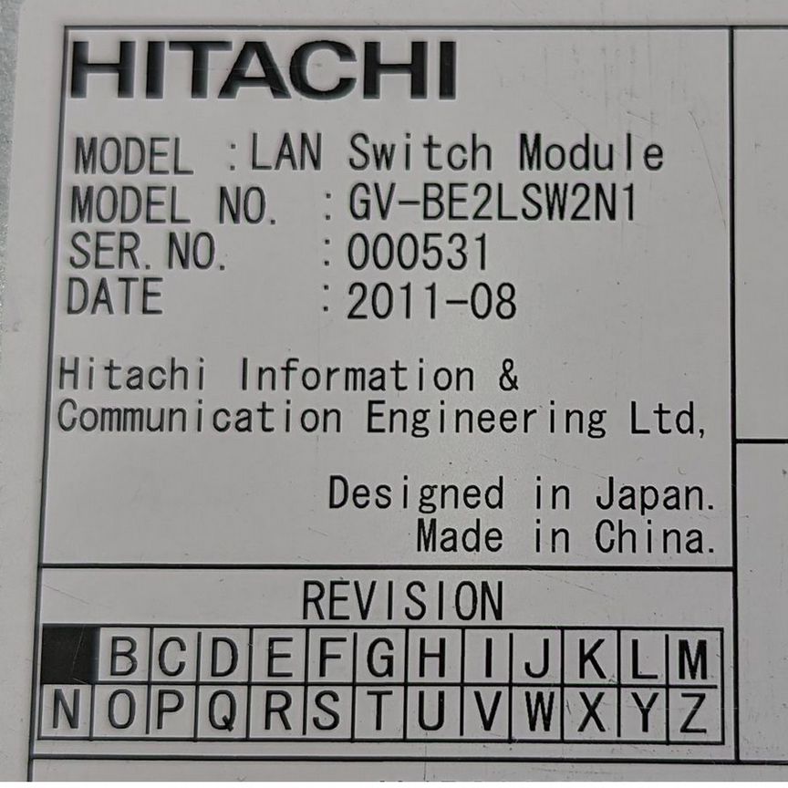 [GV-BE2LSW2X1-R] Модуль Gv-Be2lsw2n1, Hitachi Cb200