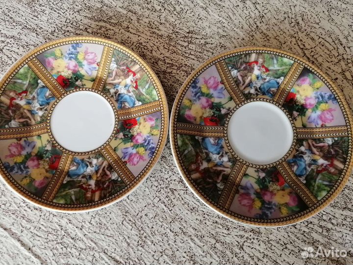 Блюдца кружка маки Yamasen Япония