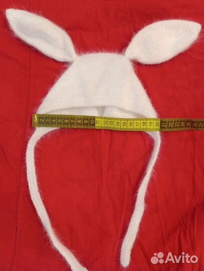 Пуховая шапка (ручная работа)