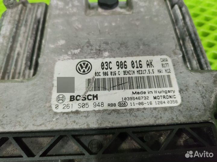 Блок управления двигателем эбу Octavia A5 1.4 caxa
