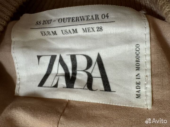 Бомбер zara