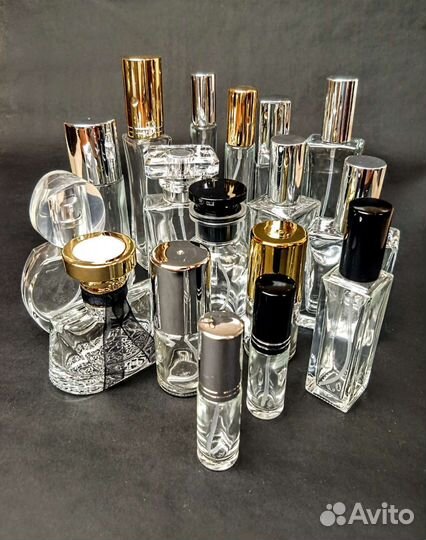 Флаконы для духов, прозрачное стекло, 4-30мл