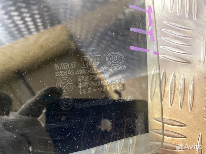 Стекло заднее левое Chevrolet Lacetti хэтчбек