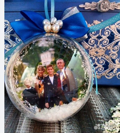 Новогодние шары с фотографией