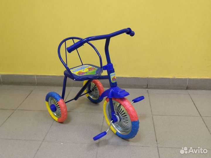 Трехколесный Велосипед синий
