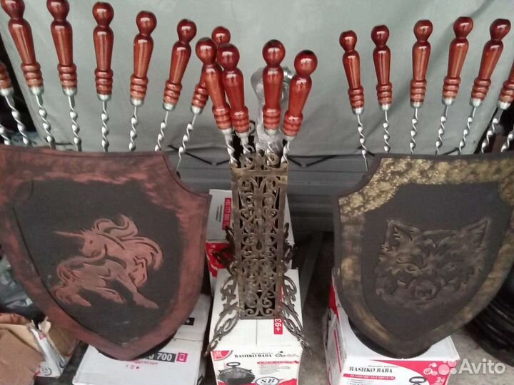 Шампура с деревянной ручкой