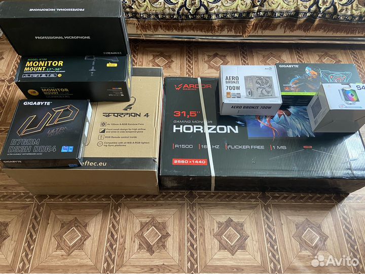 Игровой комплект геймера, уголок стримера