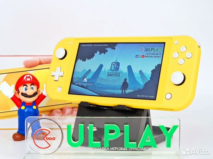 Nintendo Switch Lite (Yellow) прошитый + 128Gb