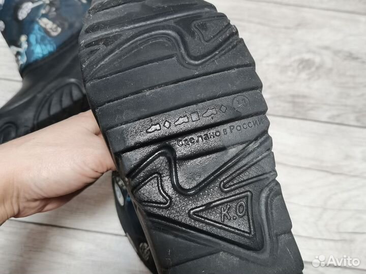 Галоши резиновые сапоги с утеплением 33 р-р