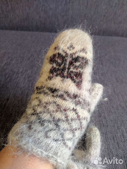 Варежки новые натуральные