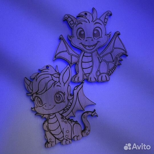 Новогодние игрушки деревянные