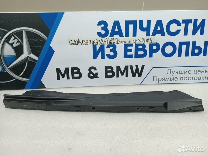 Уплотнитель переднего левого крыла BMW 3 G20