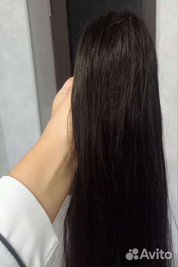 Шиньон из натуральных волос на крабе