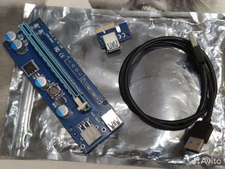 Райзер pci-e; molex, 6pin