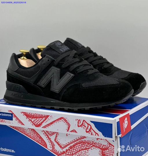 Кроссовки New Balance 574 Black (Арт.38532)