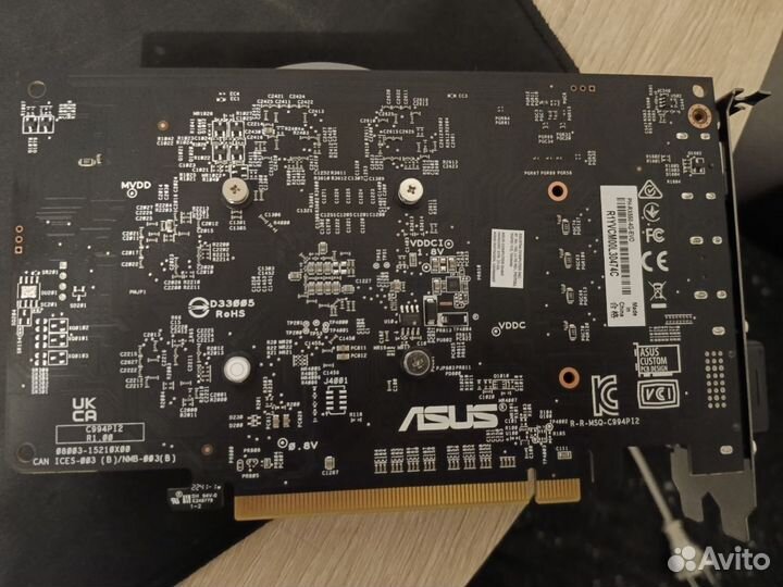 Видеокарта asus RX 550 4GB