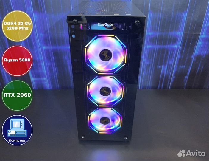 Сборка пк AMD5600-RTX2060-32DDR4-CLS5079163248-A520