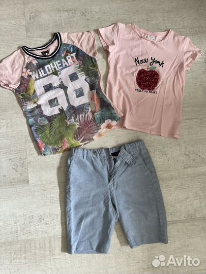 Одежда для девочки пакетом р.128-134