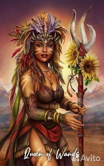 Карты Таро The Elemental Wisdom Tarot 12cm, Taroteca / Таро Мудрость Стихий, черный срез UV (soft 63