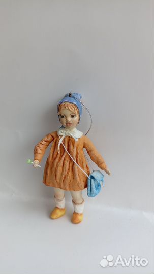 Ватная елочная игрушка, винтажная, дети СССР
