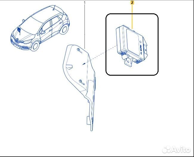 Блок управления полным приводом Renault Kaptur