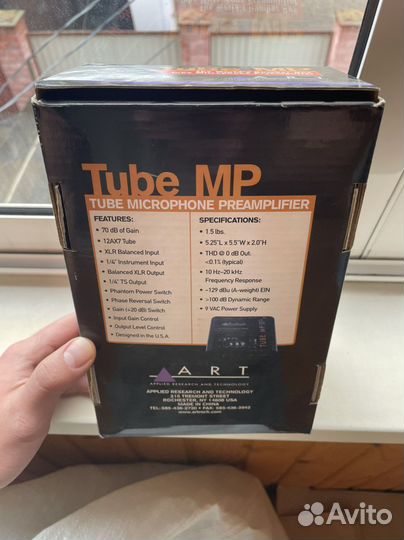 Микрофонный предусилитель ART Tube MP