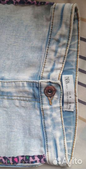 Zara джинсы 116 см - 6 лет