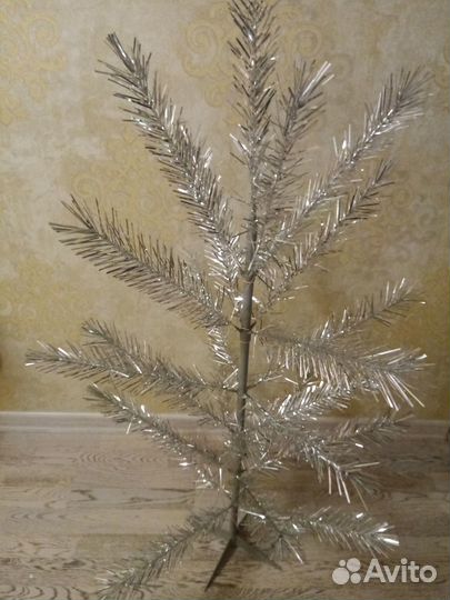 Серебристая декоративная елка СССР 1,3 м