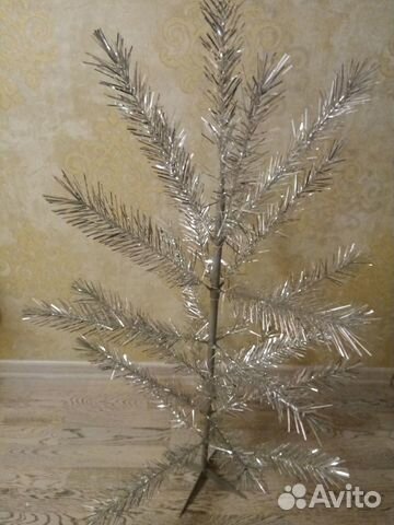 Серебристая декоративная елка СССР 1,3 м