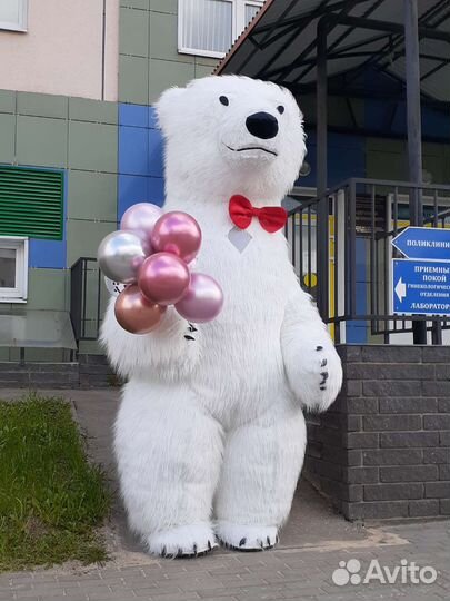 Ростовые куклы Белый Мишка на ваше мероприятие