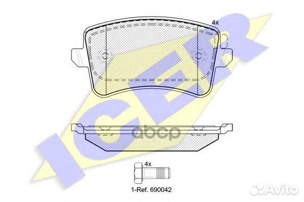 181835 колодки дисковые задние Audi A4/A5 1.8T