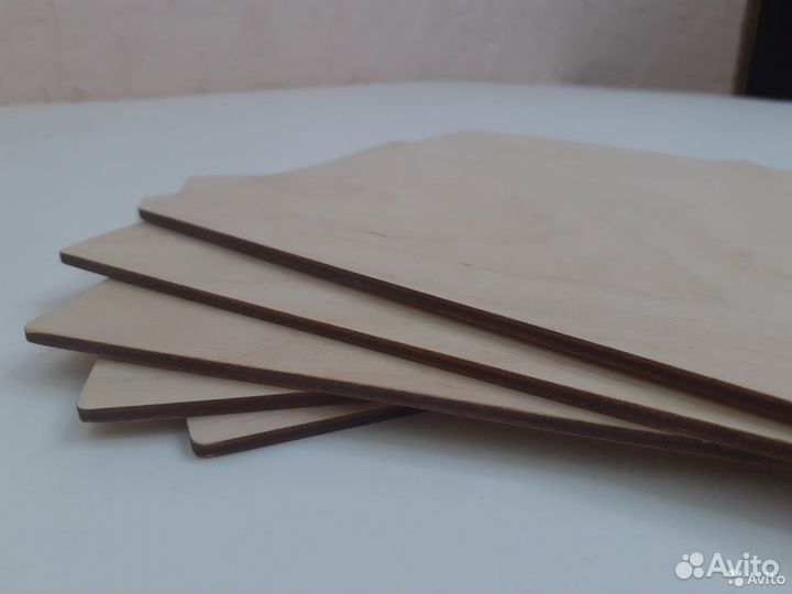 Фанера формата А3 6 штук высокого качества