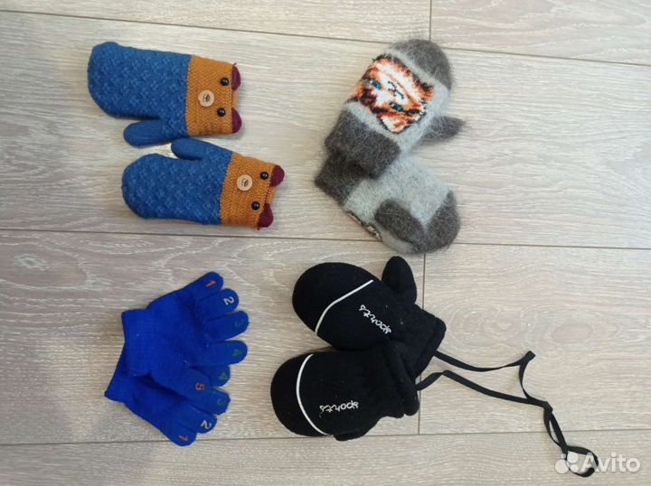 Варежки перчатки детские
