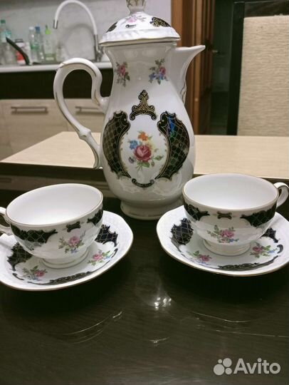 Винтажный Сервиз кофейный гдр