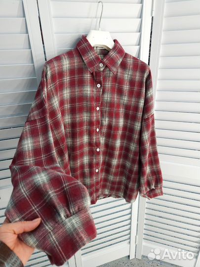 Рубашка в клетку женская