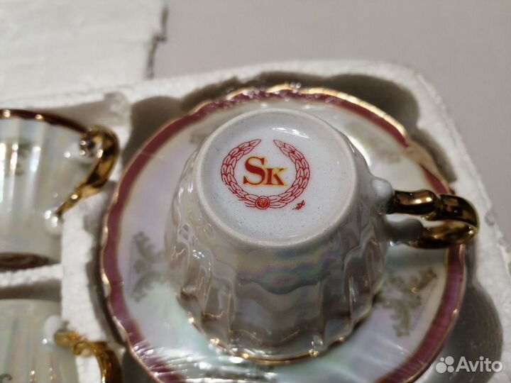 Кофейный сервиз на 6 персон Super Kristal новый