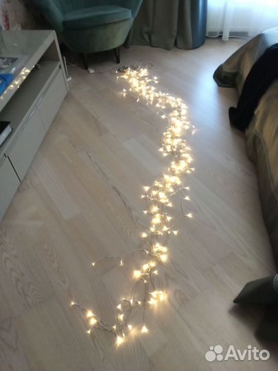 Гирлянда занавес штора 3x3 м