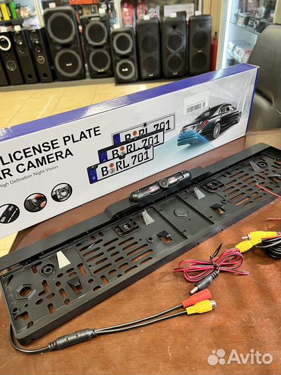 Номерная рамка камера заднего вида HD