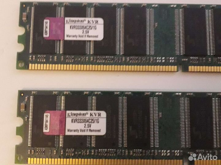 Ddr 1 по 1gb Kingston KVR Оперативная память