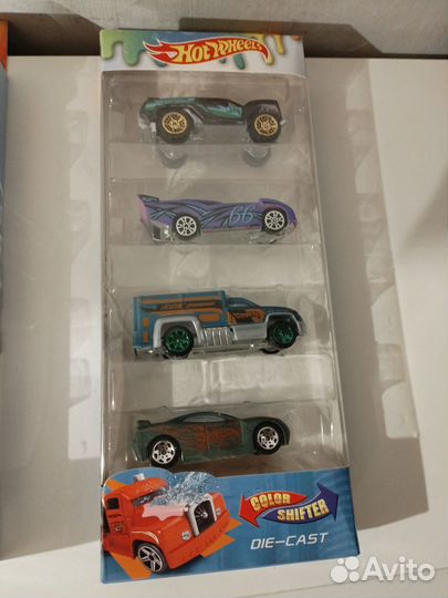 Hot wheels машинки 5 штук меняют цвет