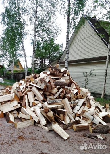 Дрова колотые сухие