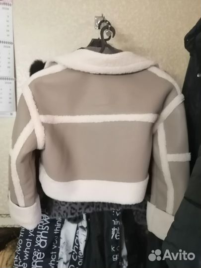 Дубленка авиатор женская 48 50