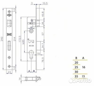 Замок для калитки