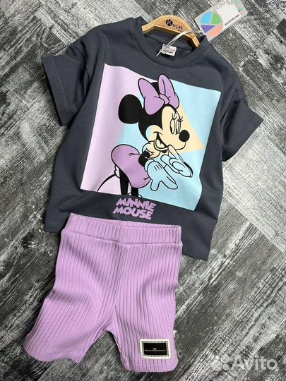 Костюм для девочки новый 104-110 zara микки маус