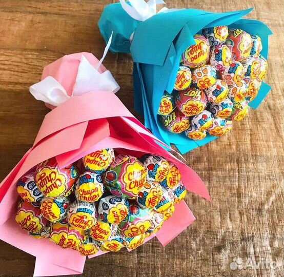 Сладкие съедобные букеты из конфет фруктов