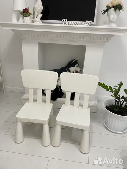Детский стул IKEA белый